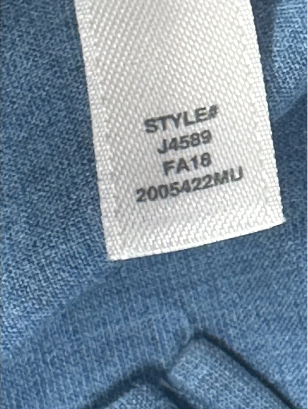 J Crew Mercantile Slim Flex 100% Cotton Button Up Blue Men M